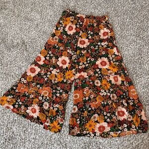 Natural Life Patti Palazzo Pant in Orange Floral Cotton